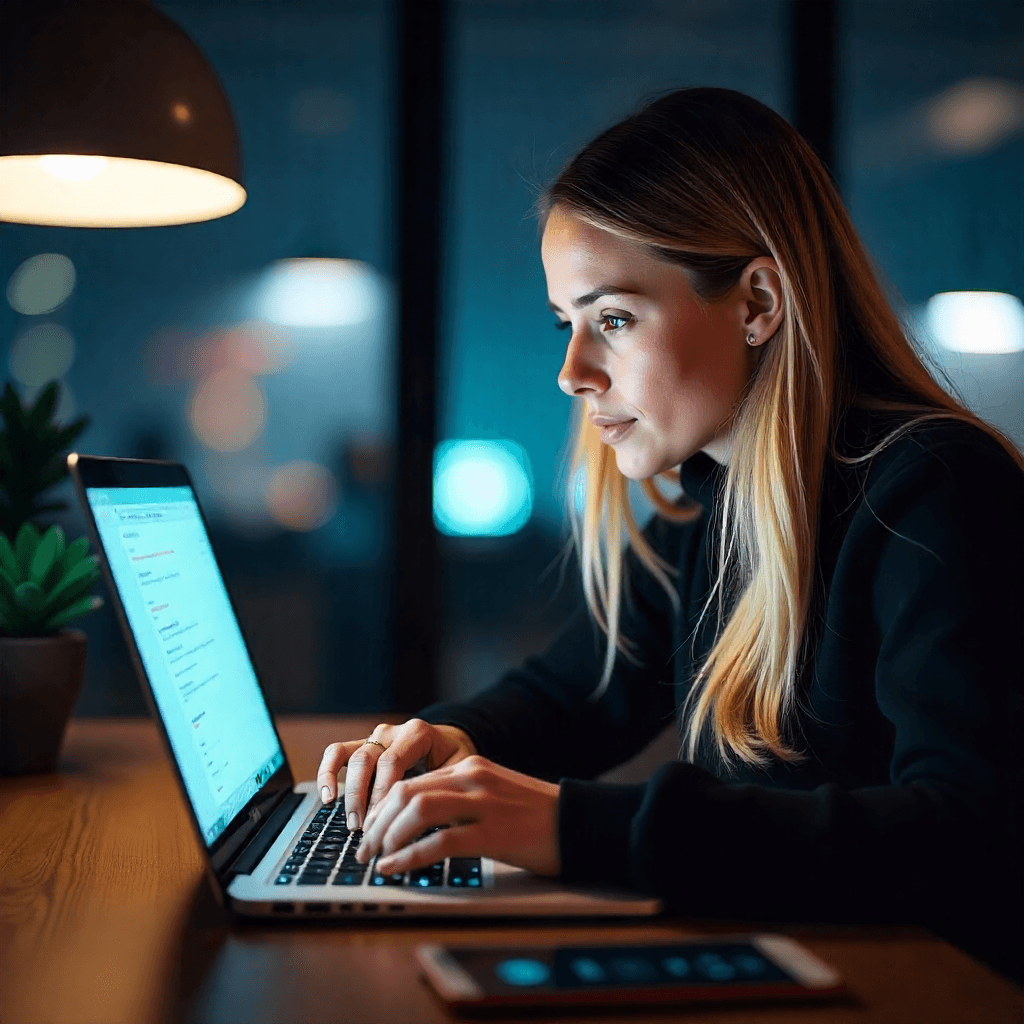 Modern office with collaborative team